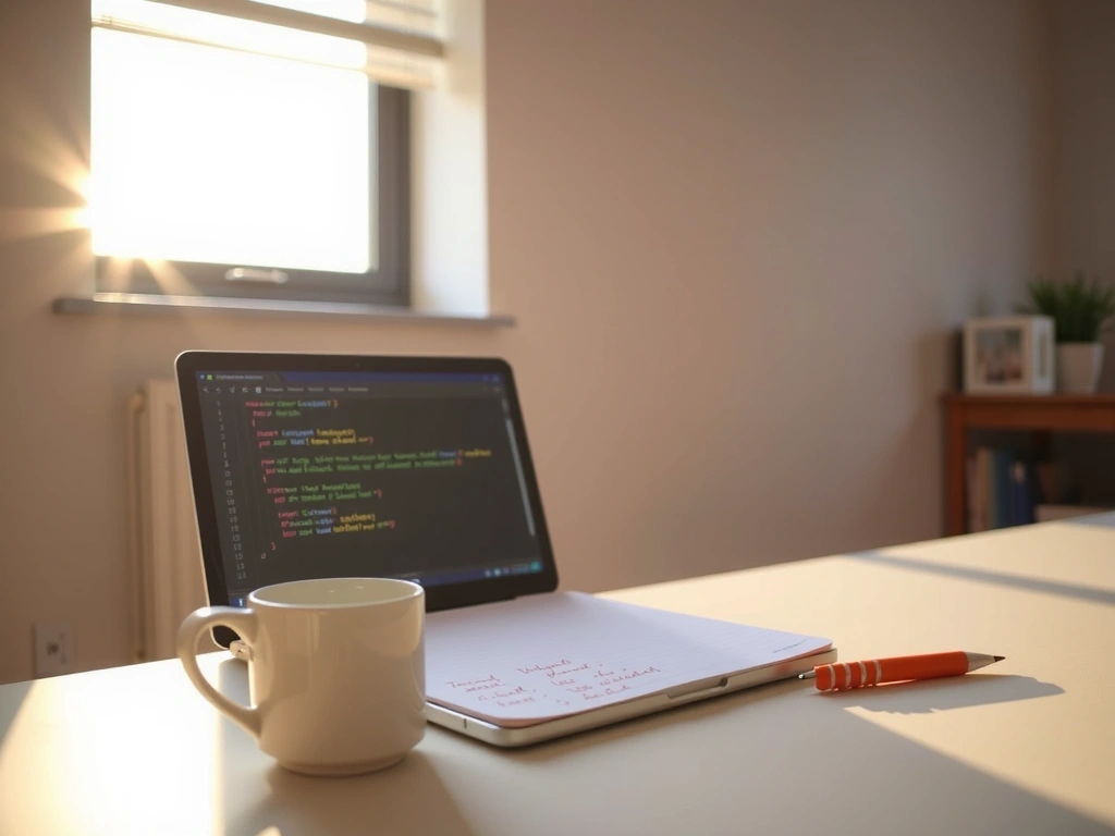 Minimalist Warsaw studio workspace