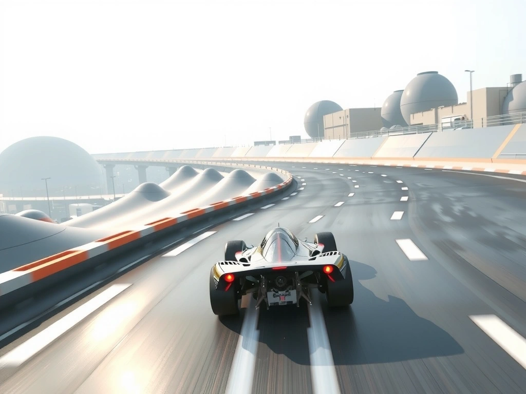 Neon Drift Negative Space