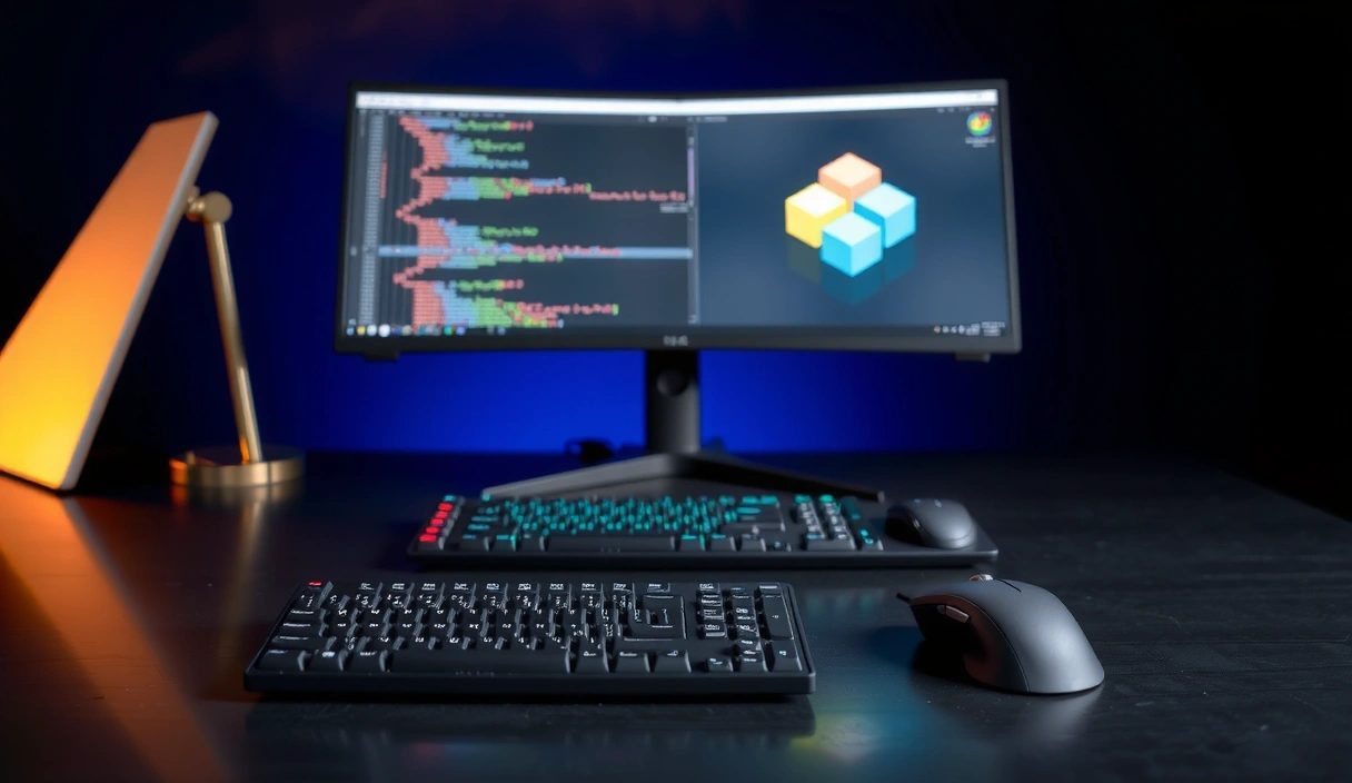 Abstract visualization of a macro configuration environment